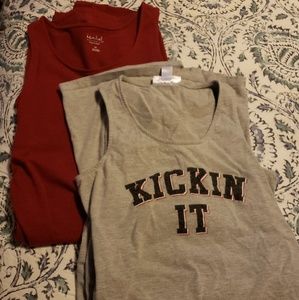 Two Maternity Bodycon Tank dresses